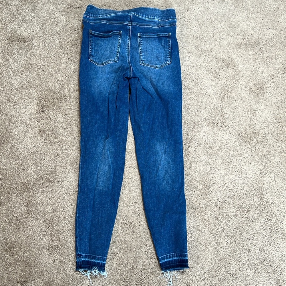 SPANX dark blue women’s jean jeggings size medium - Picture 2 of 5